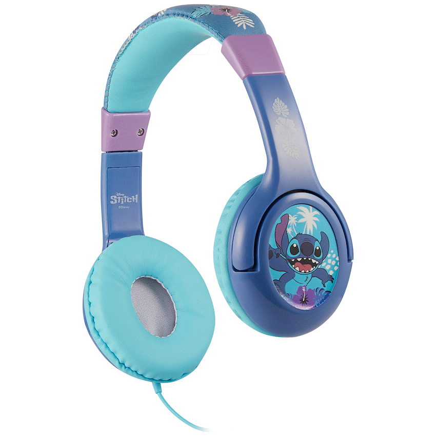 Disney Stitch Padded Auxiliary Headphones