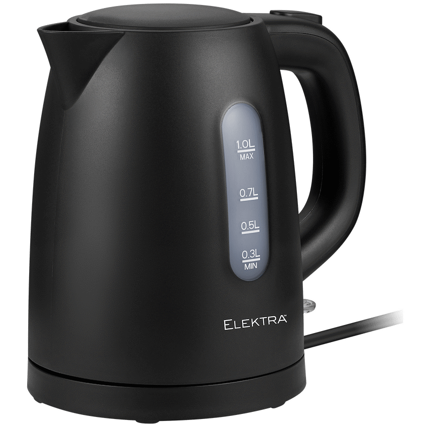 Elektra 1L Plastic Kettle - Black - Guards On Duty Shop & Security Guards