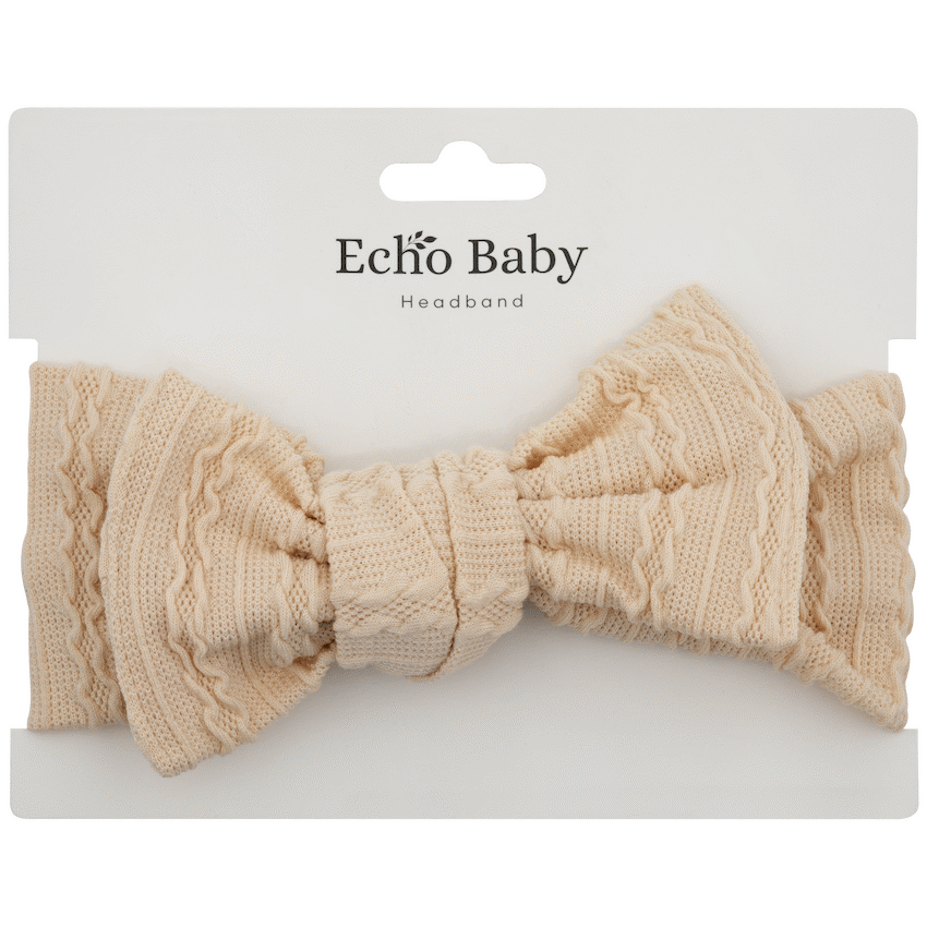 Echo Baby Bow Headband - Sand - Guards On Duty Shop & Security Guards