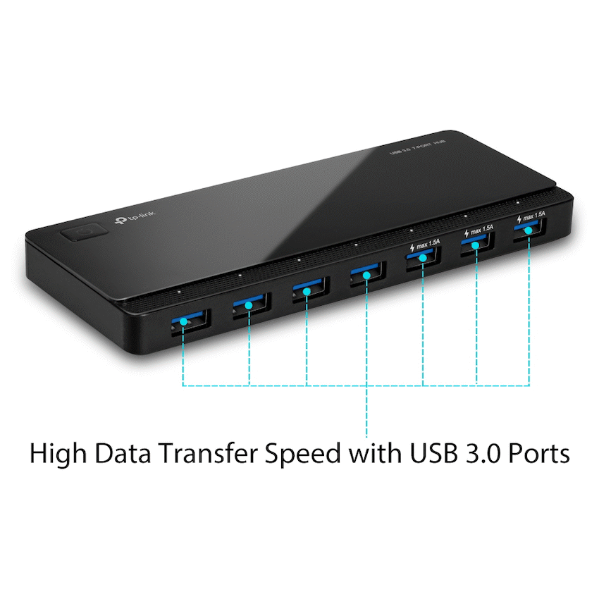 UH700 USB 3.0 7-Port Hub with 2 Charging Ports