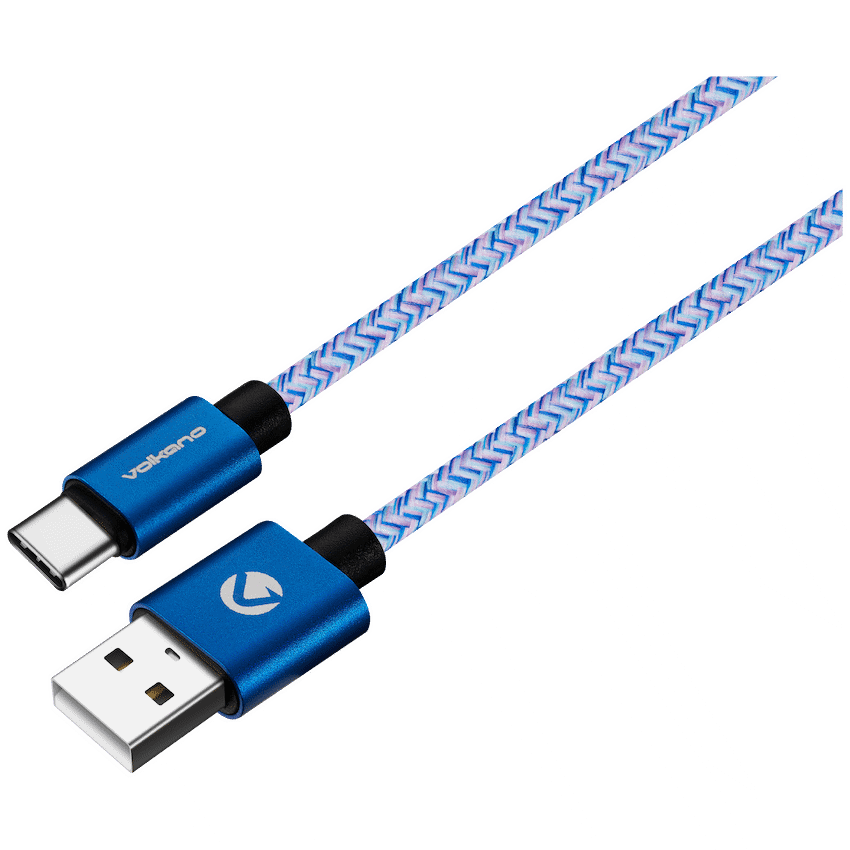 Volkano Fashion Series Micro USB Cable 1.8m - Sky Blue
