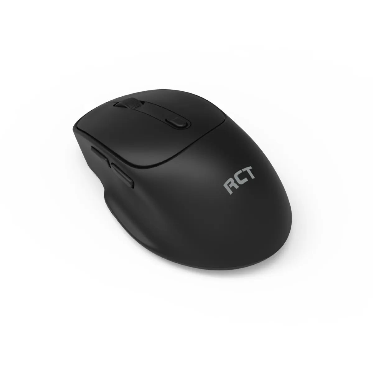RCT Dual-Mode Wireless Mouse | 2.4GHz + Bluetooth 5.2/3.0 | 800-1600 DPI | 6-Button | USB Nano Receiver | Black