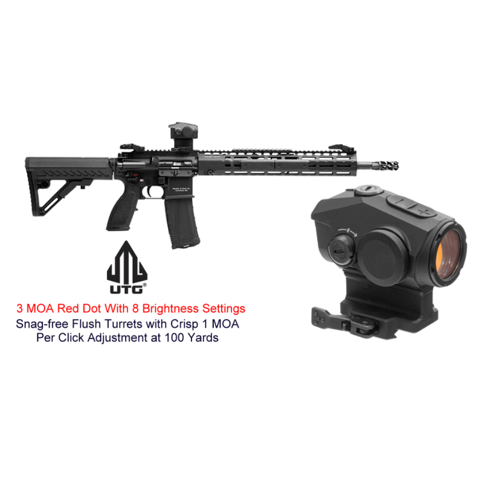 UTG Sporting Type ACCU-SYNC 2521R Dot Sight, Red 3.0 MOA Single Dot - OP-DS2521R