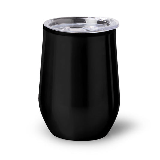 350ml Aria Stemless Travel Mug - Black