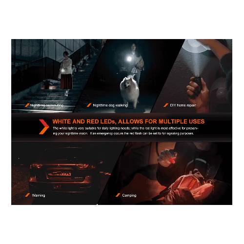 Fenix E03R V2.0 LED Flashlight Grey
