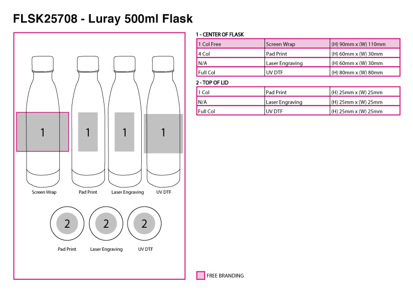 Luray 500ml Flask