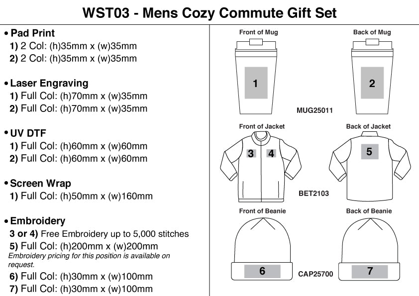 Mens Cozy Commute Gift Set