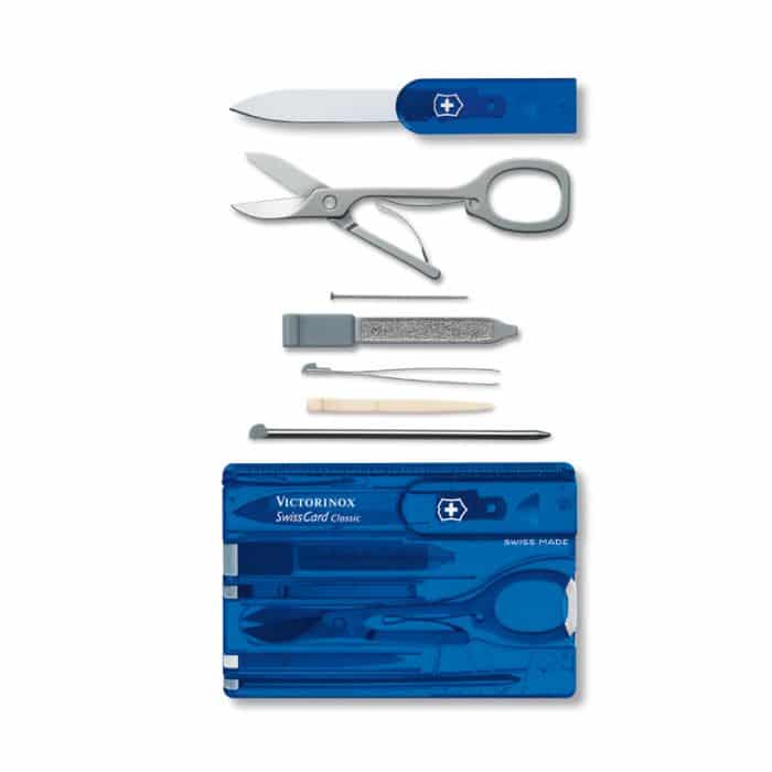 Victorinox Swisscard Blue Transparent V0.7122-T2