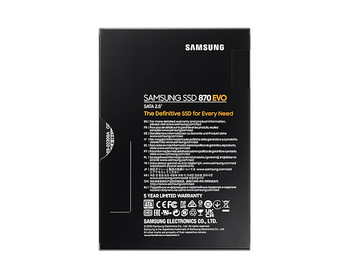 SAMSUNG 870 EVO 2 TB 2.5'' SATA SSD