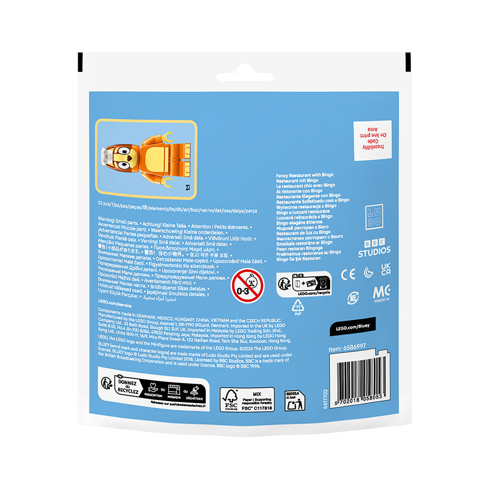 LEGO® Bluey: Fancy Restaurant with Bingo Recruitment Bag 30713