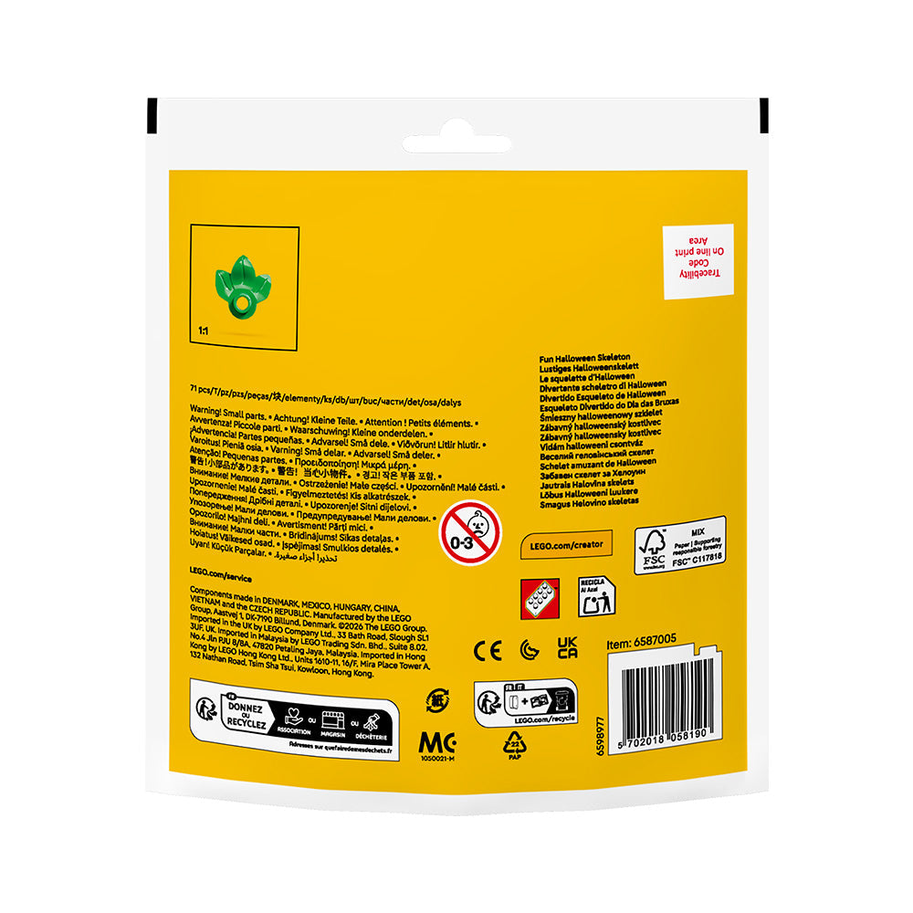 LEGO® CREATOR Fun Halloween Skeleton Recruitment Bag 30717