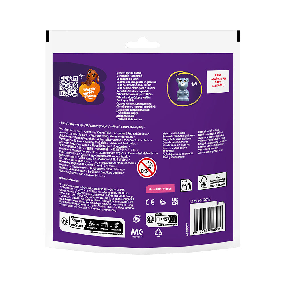 LEGO® Friends Garden Bunny House Recruitment Bag 30722
