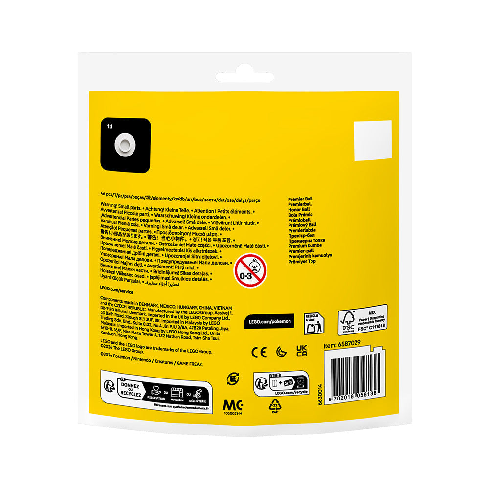 LEGO® Pokémon™ Premier Ball Recruitment Bag 30729