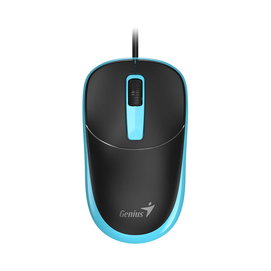 Genius Dx-123 1.5m Usb Classic Optical Mouse - Black/blue — Genius | Guards on Duty Shop