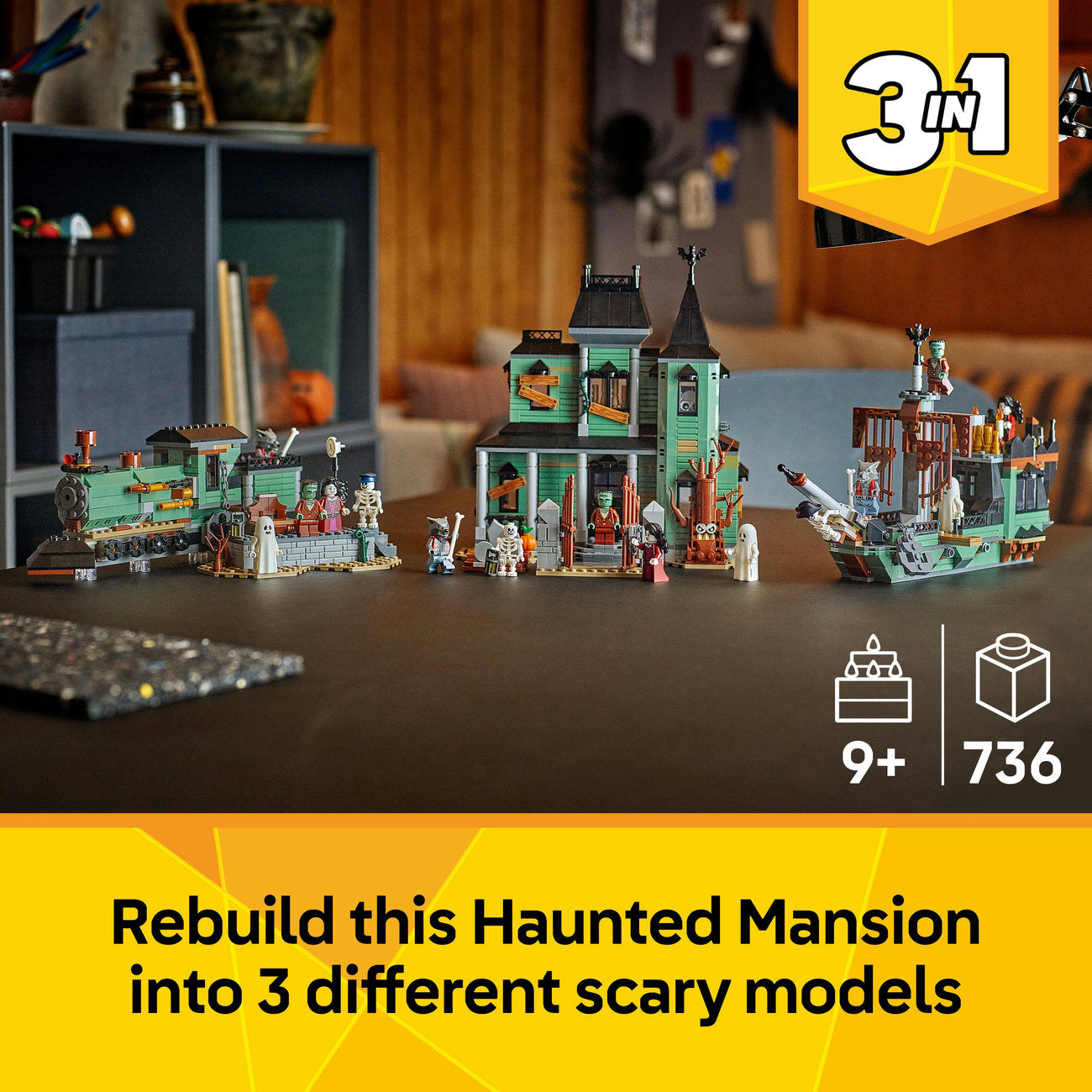LEGO® Creator 3in1 Haunted Mansion House Building Toy 31167