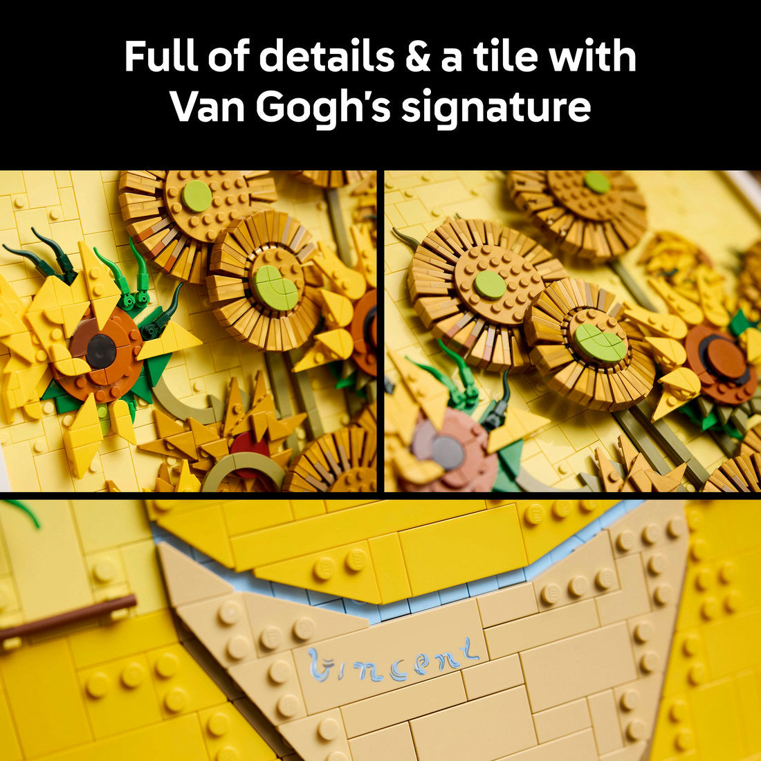 LEGO® Art Vincent van Gogh – Sunflowers Wall Artwork Building Set 31215