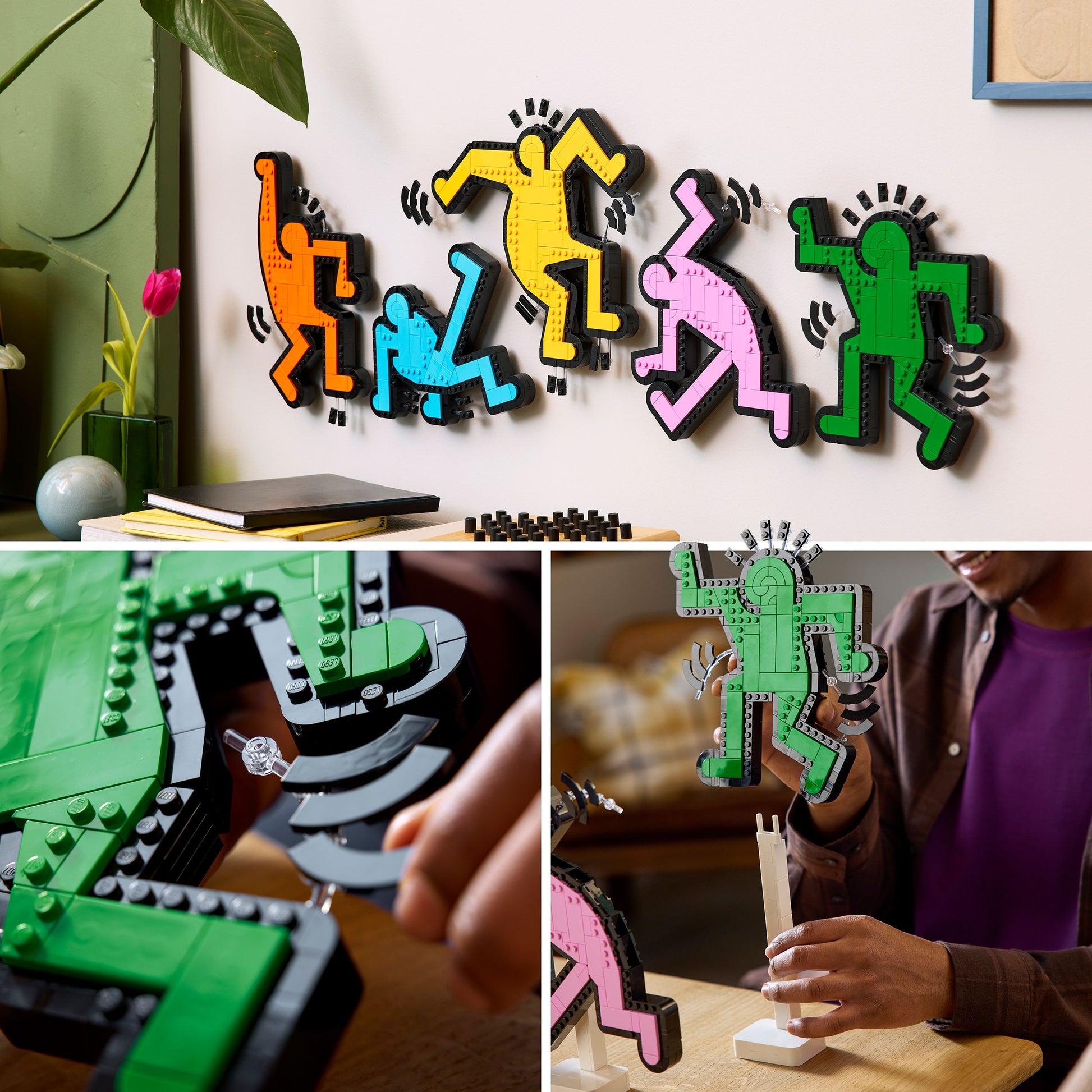 LEGO® Art Keith Haring – Dancing Figures Living Room Decor Set 31216