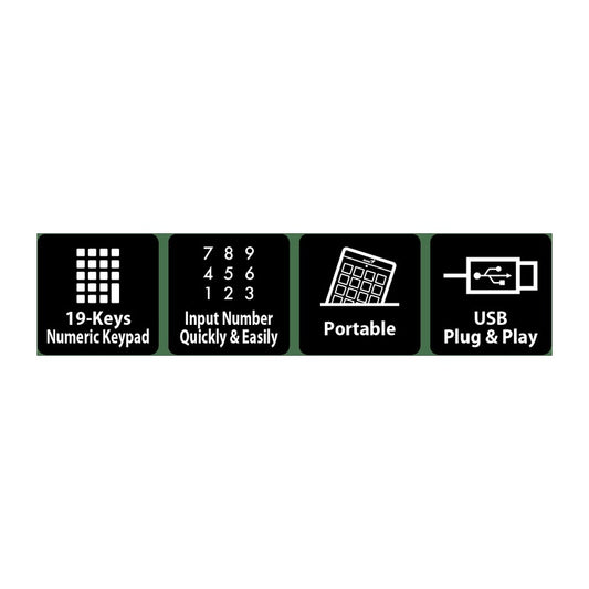 GENIUS USB NUMPAD 110 BLACK