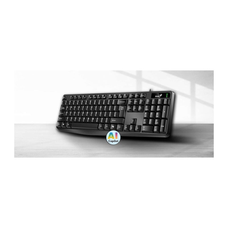 GENIUS USB KB-117 BLACK KEYBOARD