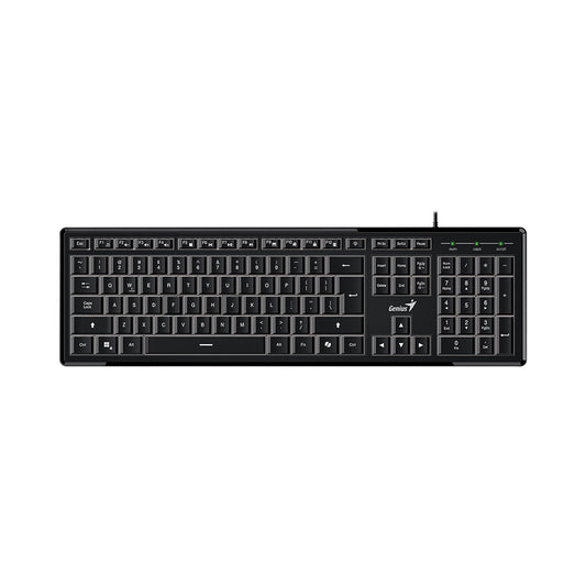 GENIUS SLIMSTAR USB KBD 820 - AI COPILOT (BLACK) - Guards On Duty Shop & Security Guards