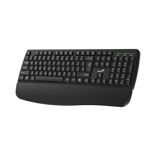 GENIUS 2.4GHZ WIRELESS PALM REST KEYBOARD - Guards On Duty Shop & Security Guards