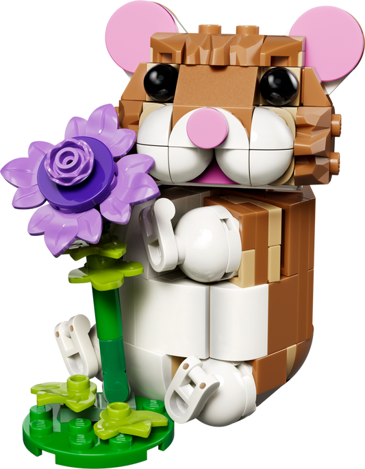 LEGO Cute Hamster With A Flower — Set 31376