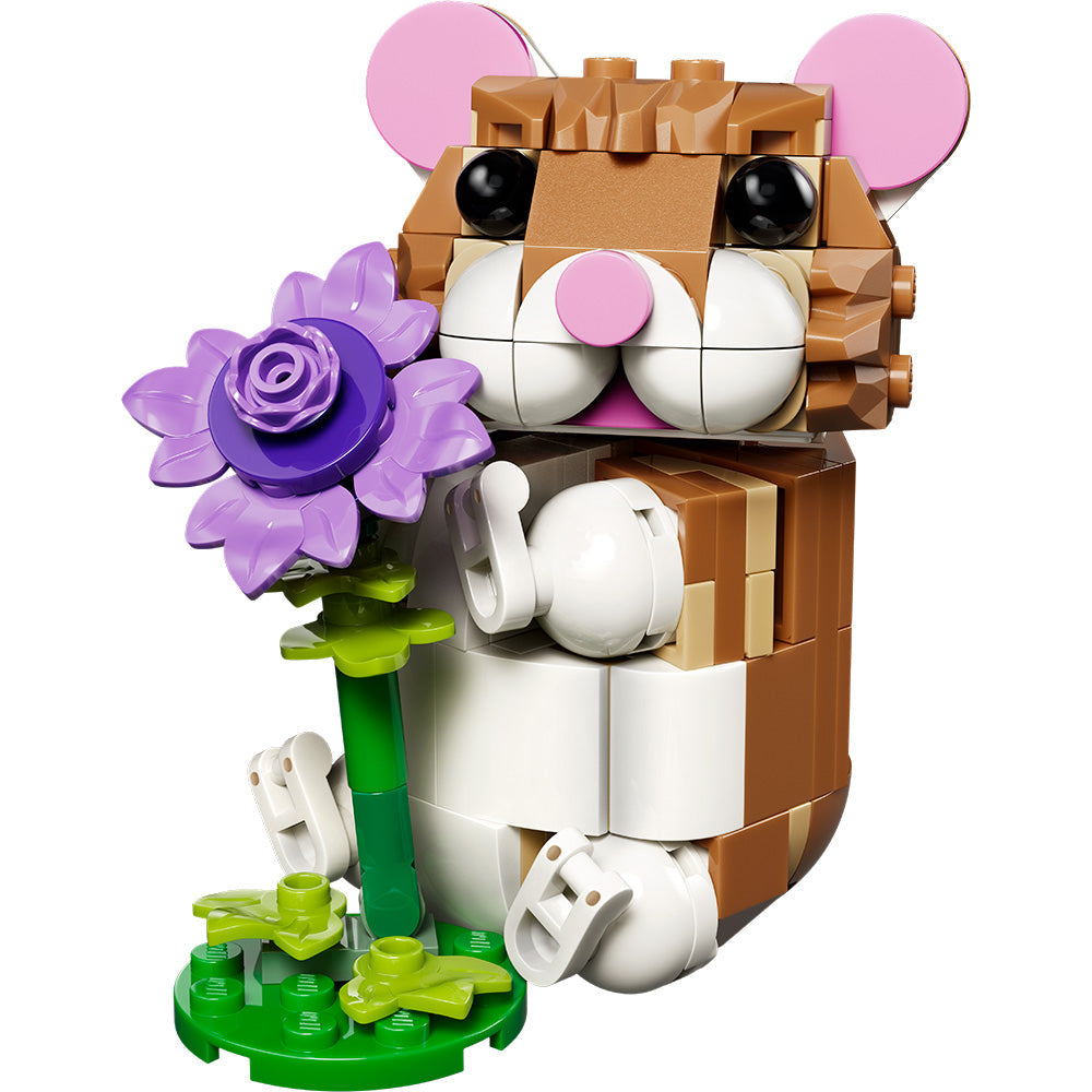 LEGO® Creator 3 in 1 Cute Hamster with a Flower Toy 31376