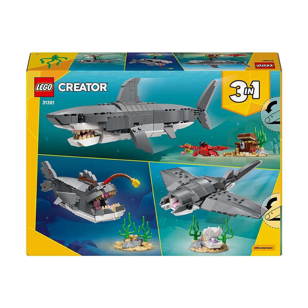 LEGO® Creator Fierce Shark with a Treasure Chest Toy 31381