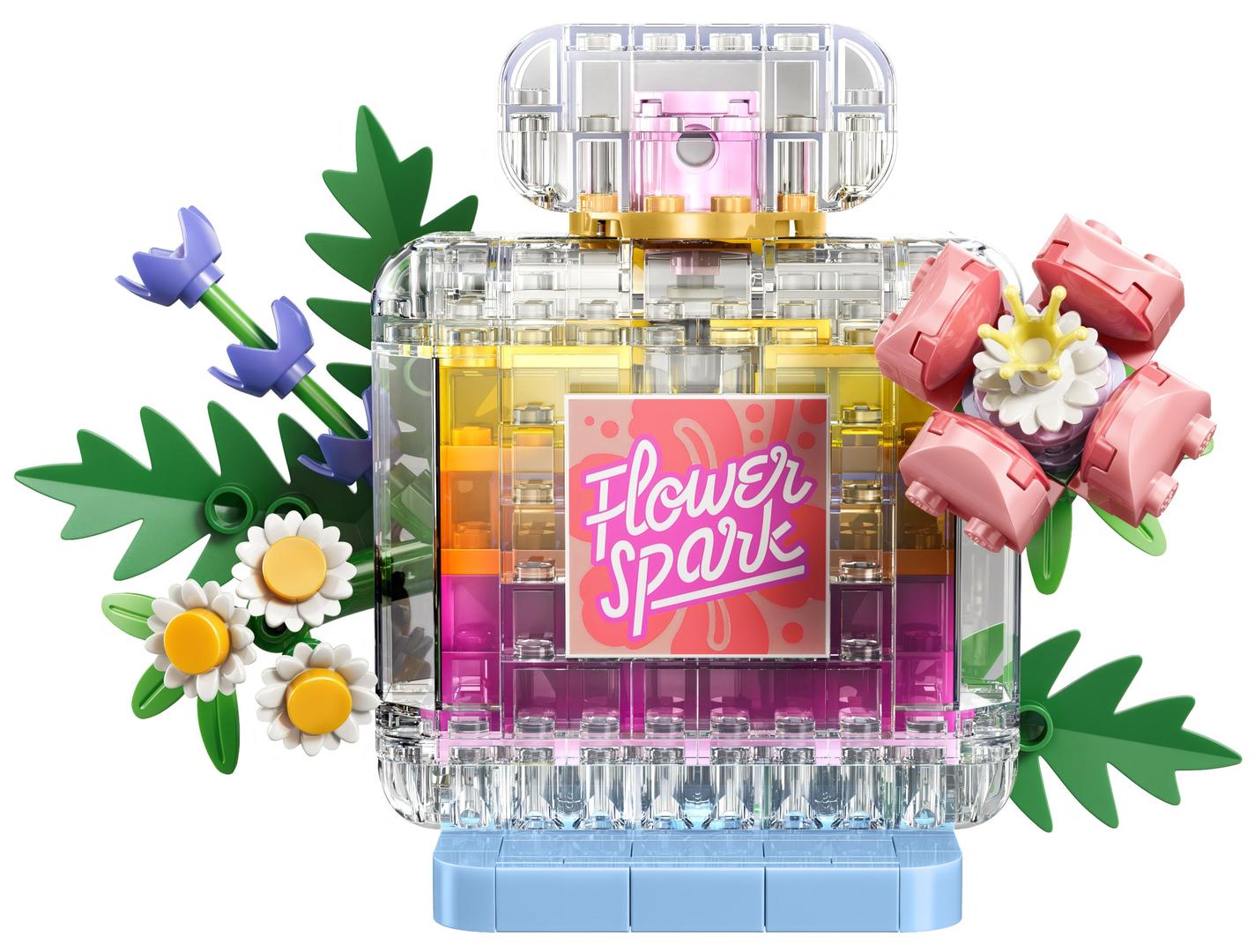 LEGO Floral Decor Perfume Bottle — Set 31383