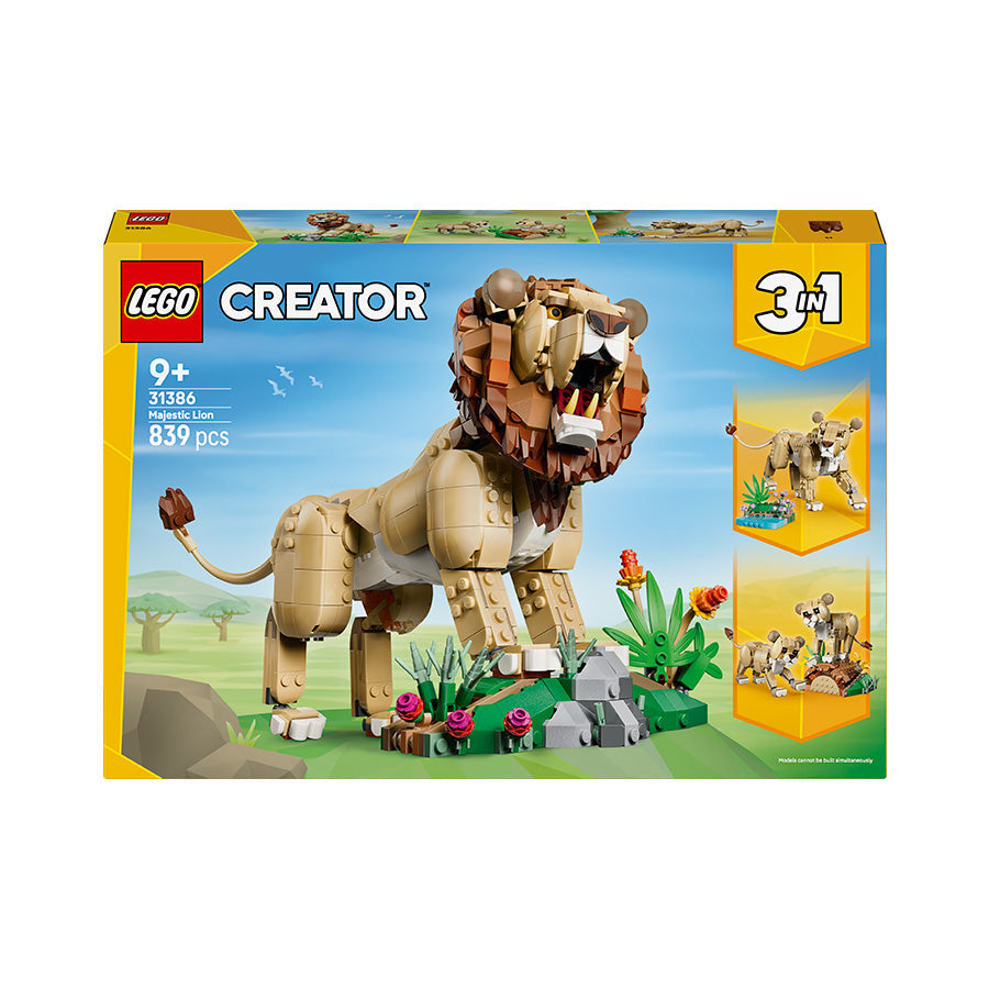 LEGO® Creator 3 in 1 Wild Animals: Majestic Lion Toy 31386