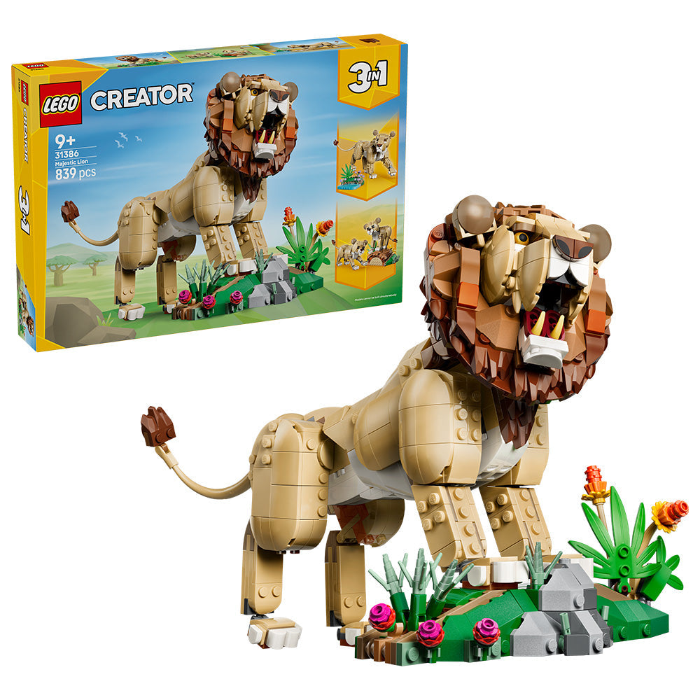 LEGO® Creator 3 in 1 Wild Animals: Majestic Lion Toy 31386