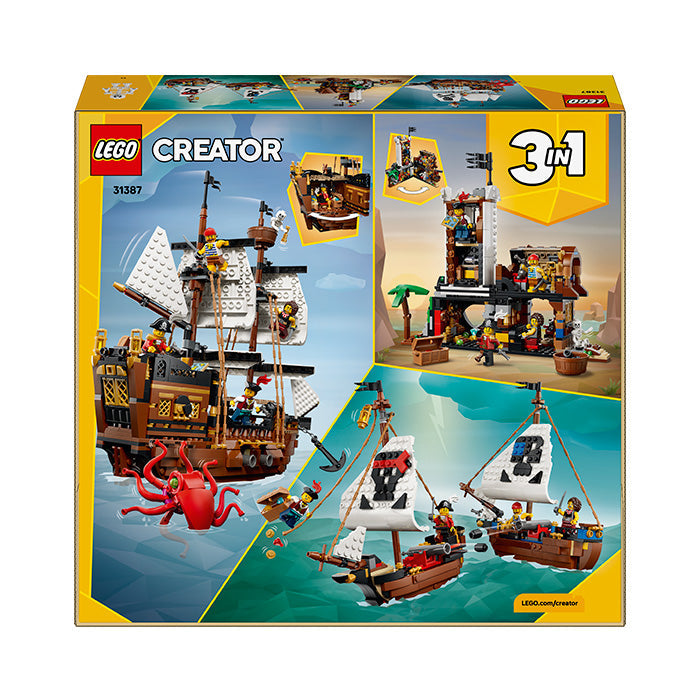 LEGO® Creator 3 in 1 Iconic Pirate Ship Toy 31387