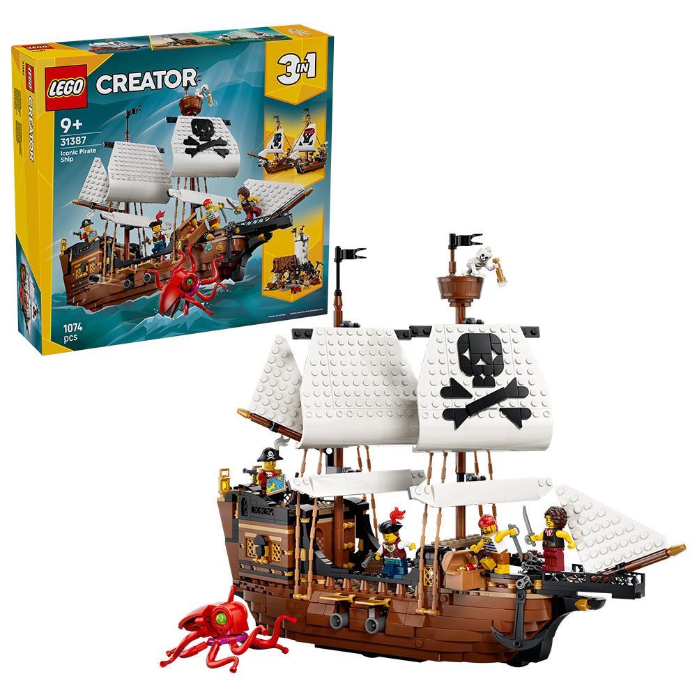 LEGO® Creator 3 in 1 Iconic Pirate Ship Toy 31387