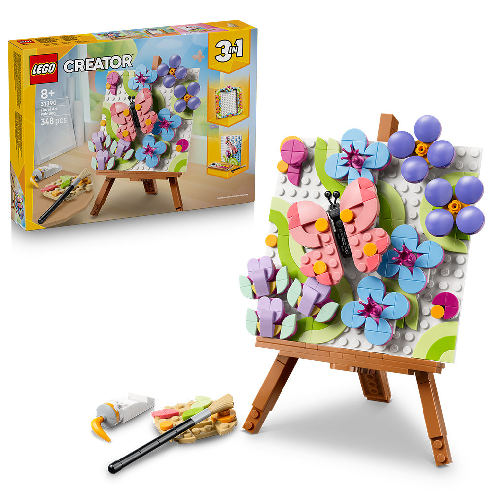 LEGO® Creator 3 in 1 Floral Art Decor Painting 31390