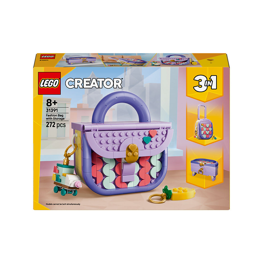 LEGO® Creator 3 in 1 Art Fashion Bag with Storage 31391