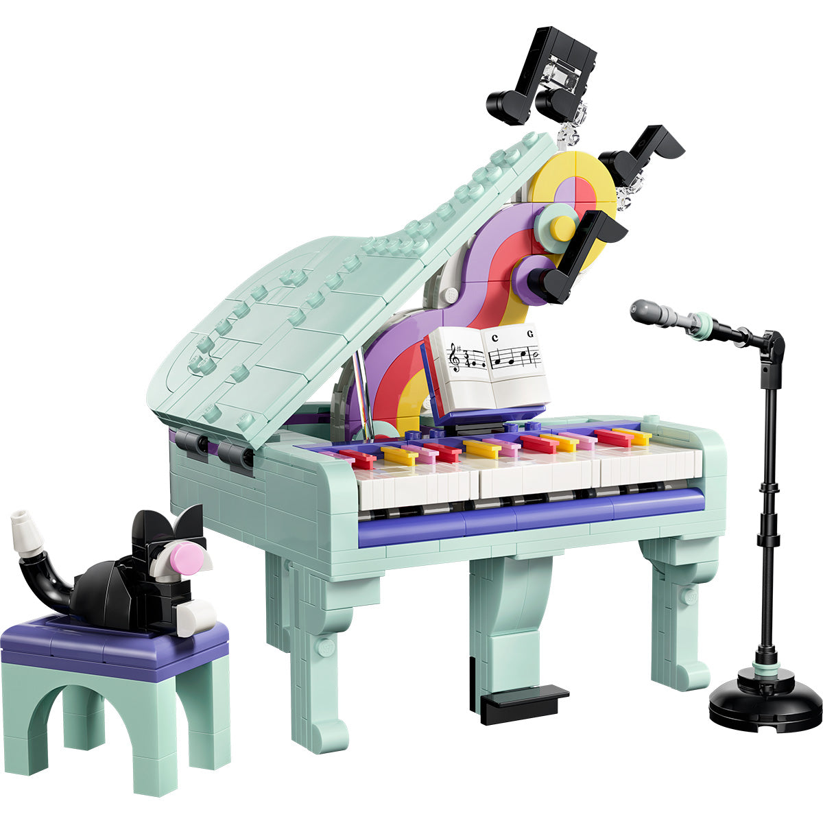 LEGO® Creator 3 in 1 Music Decor Piano with Cat 31392