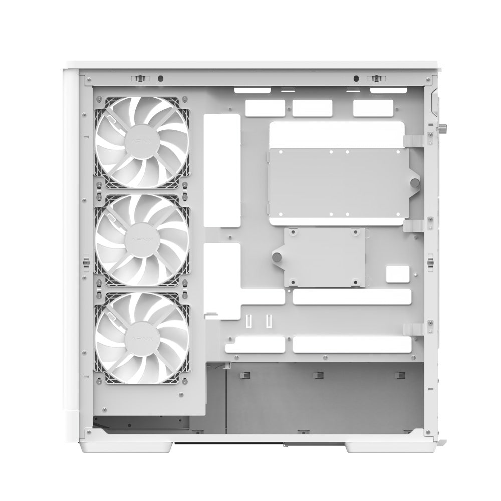 Aerocool P500A White Mid tower case - Includes 120mm ARGB Fan x 4 and 4-port ARGB control hub - ATX - 3x 2.5'' or 2x3.5'' - 360m