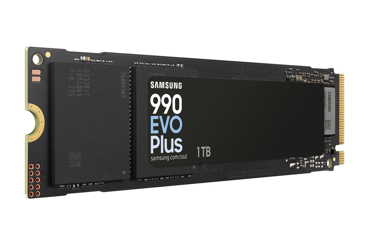 SAMSUNG MZ-V9S1T0BW 990 EVO Plus 1TB NVMe SSD - Read Speed up to 7150 MB/s; Write Speed to up 6300 MB/s; Random Read up to 850;0