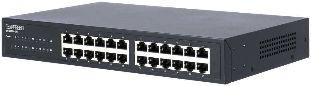 Edge-Core 24 Port Gigabit Unmanaged Switch, rack-mountable