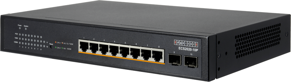Edge-Core 10 Port Gb Websmart PoE Switch