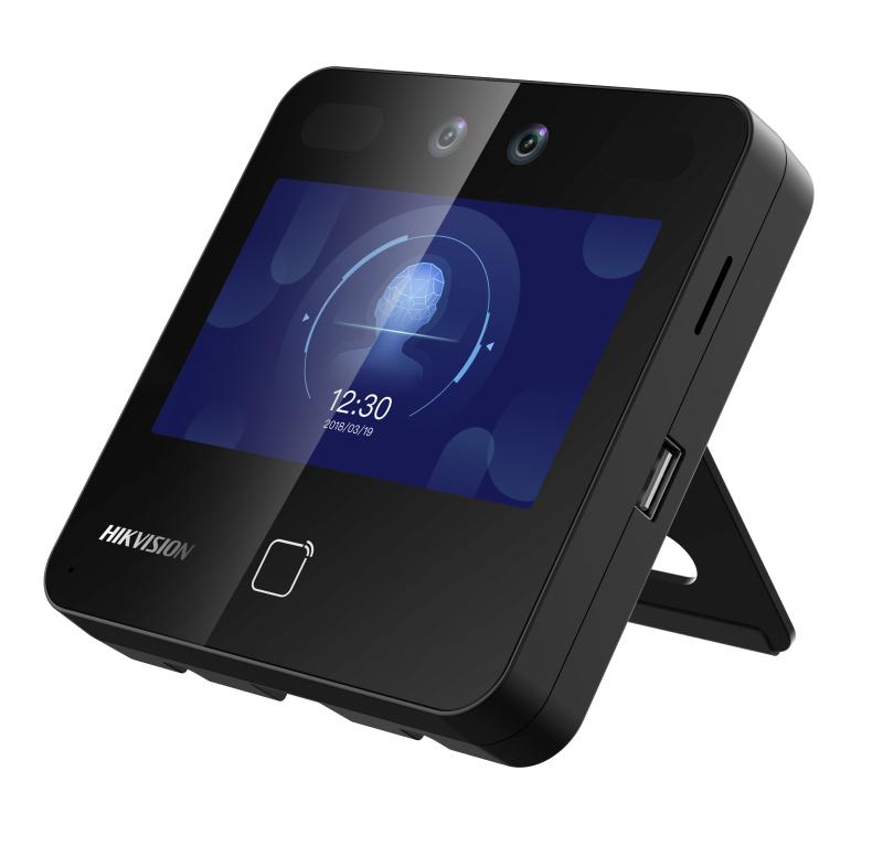 Hikvision Face Recognition and tag reader terminal. 4.3-inch LCD screen,2MP wide angle lens.Face distance 0.3-1.5m, 1500 face capacity, &