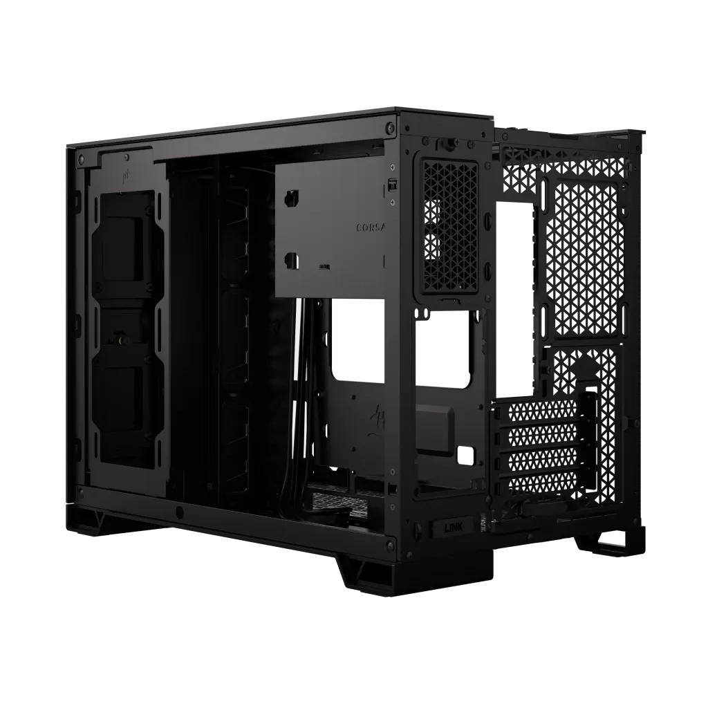 iCUE 2500X Micro ATX Black Dual Chamber PC Case; 2x 2.5'' Drive Bays; 2x 3.5''; Up to 360mm Radiator compatible