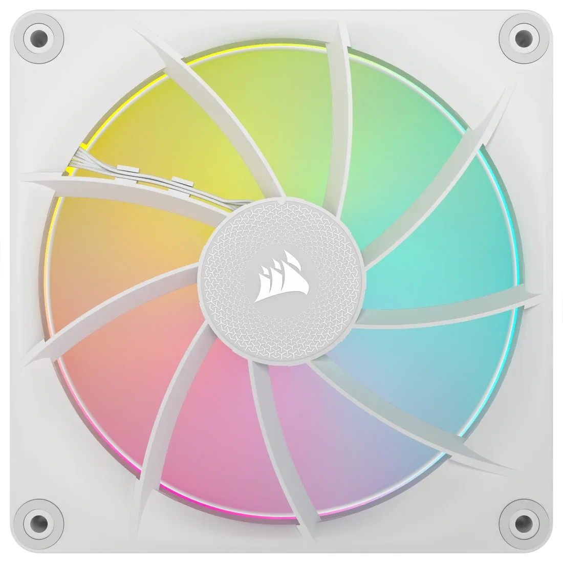 Corsair iCUE LINK LX140 RGB 120mm PWM Fan - Dual Light Loops – Requires iCUE LINK System Hub (Sold Separately) - White