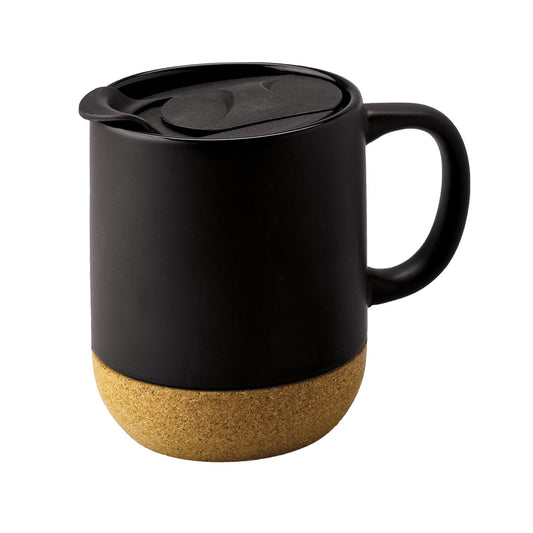 300ml Samara Cork Mug - Black