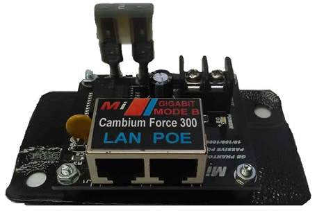 Passive 24V Gigabit DC PoE Injector