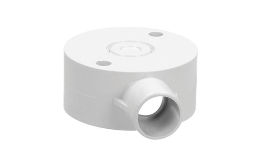 PVC Box 1 Way - 20mm, each, with screws