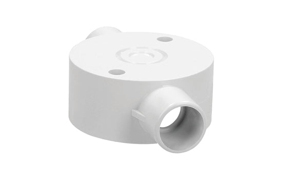 PVC Box 2 Way - 20mm, each, with screws