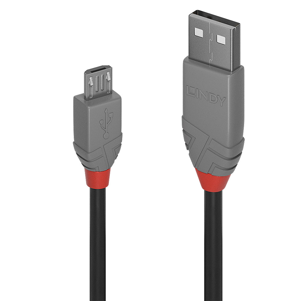 Lindy 0.5m Usb2.0 Am to Micro-b Cbl Anthra (36731) — Lindy | Guards on Duty Shop
