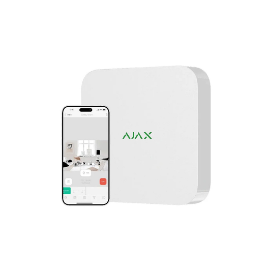 Ajax 16 Channel NVR DC White - Guards On Duty Shop & Security Guards