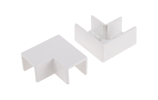 PVC FLAT BEND - 16 x 16mm, white
